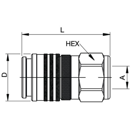 Coupleur PARKER FF7510100C