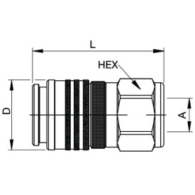 Coupleur PARKER FF7510100C