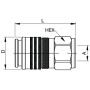 Coupleur PARKER FF7510100C