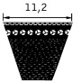 Courroie OPTIBELT AVX1151118