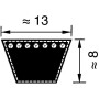 Courroie OPTIBELT VB13610
