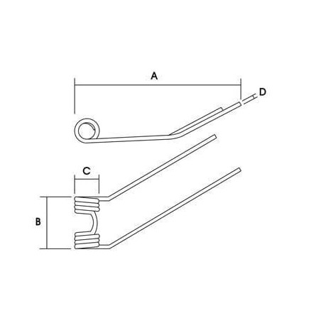 Dent de faneuse VAPORMATIC VLH7030