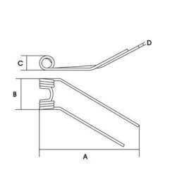Dent de faneuse VAPORMATIC VLH7029