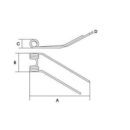 Dent de faneuse VAPORMATIC VLH7029