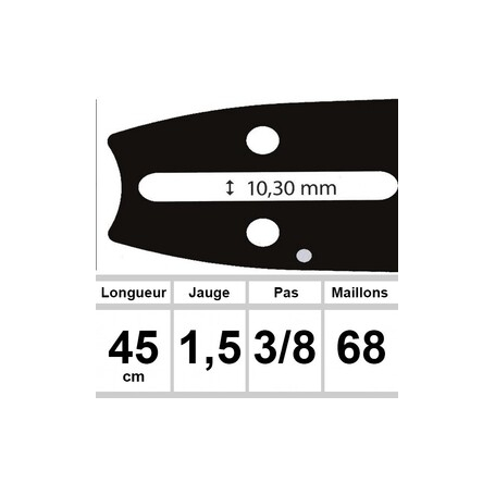 Guide Oleo Mac / Olympic - Ozaki coupe 45 cm