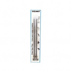 Jeu de 2 limes rondes OZAKI diamètre 4,8 mm Longueur 20 cm