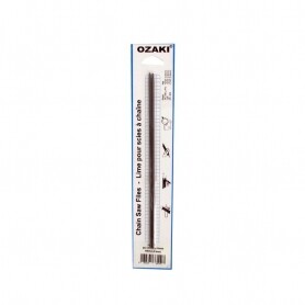 Jeu de 2 limes rondes OZAKI diamètre 3,6 mm Longueur 15 cm