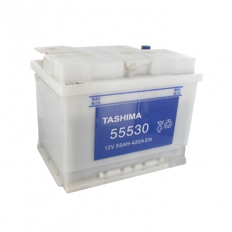 Batterie 13V 55A/H - borne + à droite - TASHIMA
