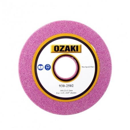 Meule d'affûtage OZAKI Épaisseur 3,2 mm diamètre extérieur 100 mm Alésage 22 mm
