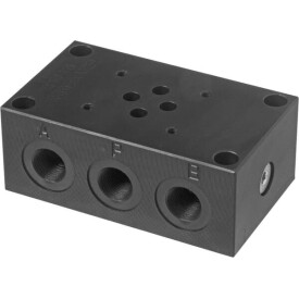 Base Cetop 3 con attacchi da 3/8" EUROFLUID ES3D38L3