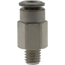 Conector rápido diámetro 4mm recto rosca macho M6x1 UNIVERSAL CLSG4MK61