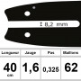 Guide OZAKI 40 cm 0.325 1,6mm