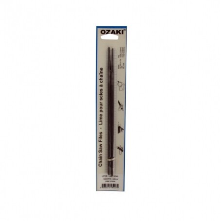 Jeu de 2 limes rondes OZAKI diamètre 6,3 mm Longueur 20 cm