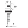 Embout UNIVERSEL HD260261RVS
