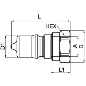Embout PARKER IB7521