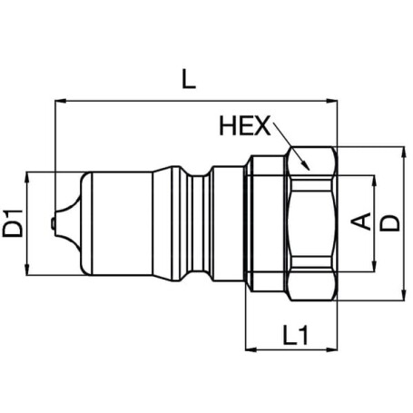 Embout PARKER IB7521