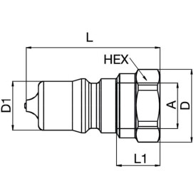 Embout PARKER IB10021