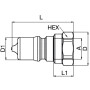Embout PARKER IB10021