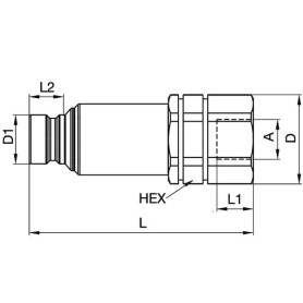 Embout PARKER FEC5028FB