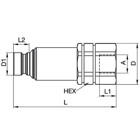 Embout PARKER FEC5028FB