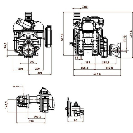 Pompe hydraulique BATTIONI PAGANI MEC9000HAB