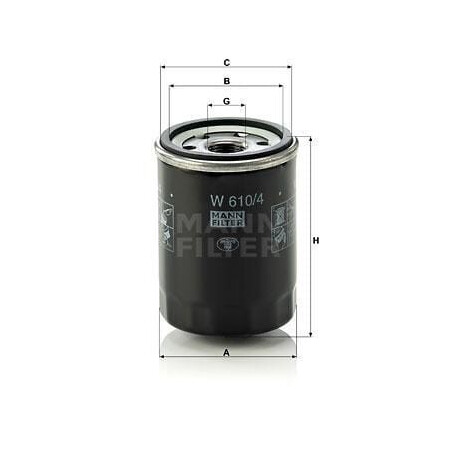 Filtre MANN-FILTER W6104