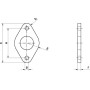 Fixation de bride UNIVERSEL FA1216PN