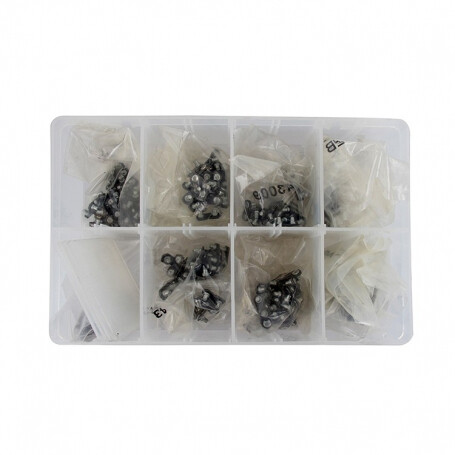 Coffret de maillons attaches pour chaînes de tronçonneuses - 250 pièces