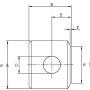 Fond de vérin diamètre 25,25 alésage 60 CR UNIVERSEL DC39BEVD060B