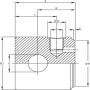 Fond de vérin diamètre 25,25 alésage 70 NIPP UNIVERSEL DC39BEVDN070