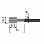 Cavo per 19 filo - lunghezza 2500 mm - diametro 2,5 mm