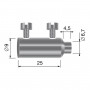 Cavallotto cavo doppio - diametro 3 mm