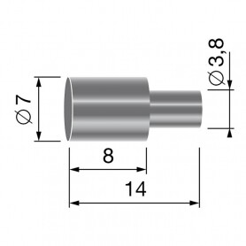Tope funda - polea 6,0 mm