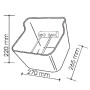 Renfort pour auge de poulains OK PLAST 1620100317
