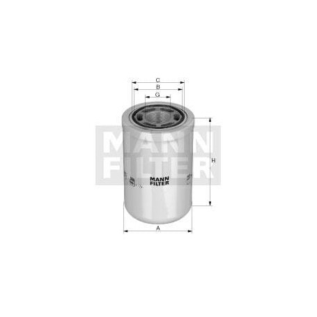 Filtre hydraulique MANN-FILTER WH9602