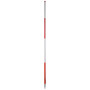 Jalon de signalisation blanc et rouge UNIVERSEL WB5091