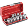 Jeu de 11 douilles 1/4" FACOM RXPICOPB