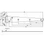 Jeu de 2 charnière T 16"x400mm UNIVERSEL TO4196D