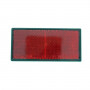 Catadioptre adhésif rouge rectangulaire 90x40 mm