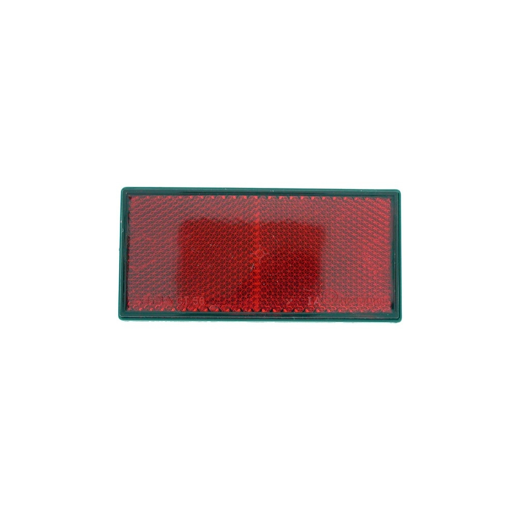 Catadioptre adhésif rouge rectangulaire 105x48 mm