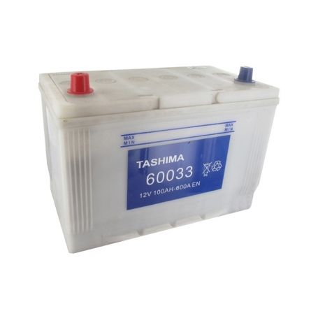 Batterie 12V 100A/H - borne + à gauche - TASHIMA pour modèles KUBOTA