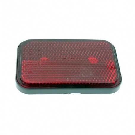 Catadioptre rouge rectangulaire 105x35 mm