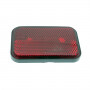 Catadioptre rouge rectangulaire 105x35 mm