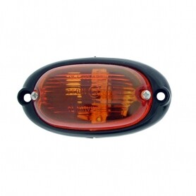 Feu clignoteur latéral orange ovale