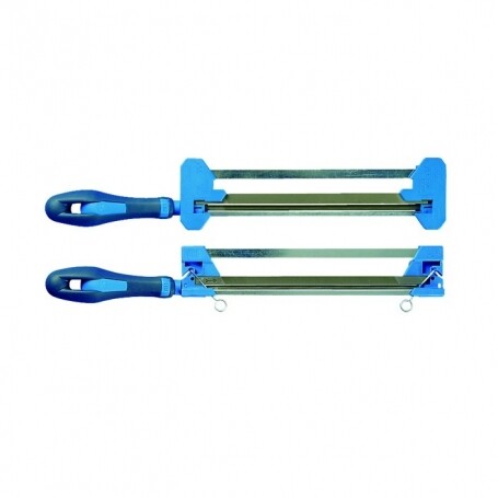 Affûteuse manuelle double lime PFERD avec lime ronde diamètre 4,8 mm et lime carrée 9x6 mm
