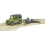 Land Rover miniature avec remorque et Ducati BRUDER U02589