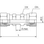 Liaison de cloison UNIVERSEL BHCR6