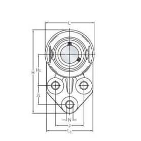 Logement de palier gamme alimentaire SKF F3BC20MCPSS