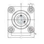 Logement de palier gamme alimentaire SKF F4BC100CPSS