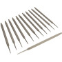 Lot de 12 limes plates pour double angle de coupe droite VALLORBE LC1002022798
